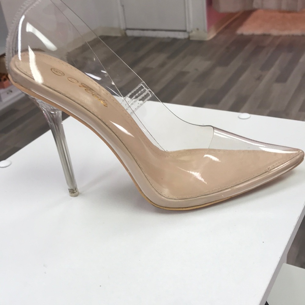 Clear heels